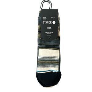 Stance Crew Height Mid Cushion Toddler Socks Size 2-4Y (3 Pack)